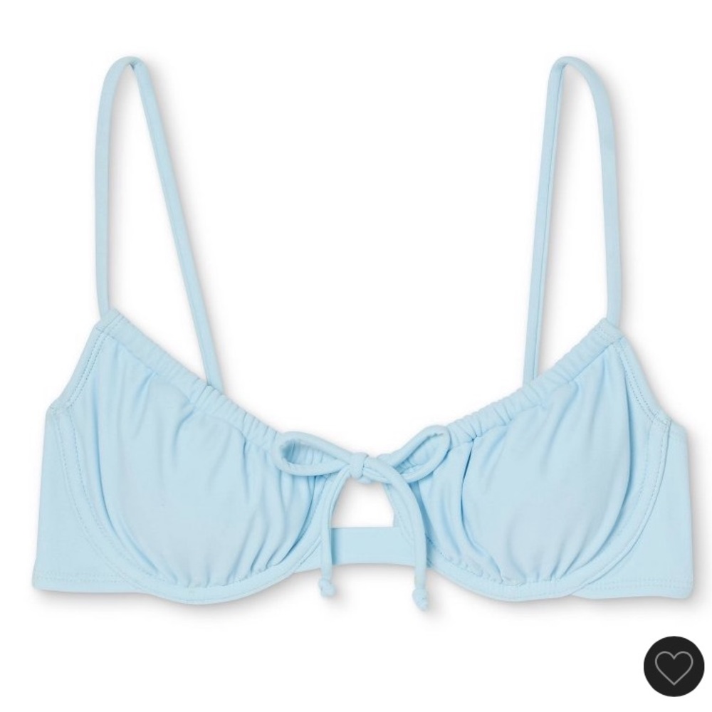 Baby blue bikini top